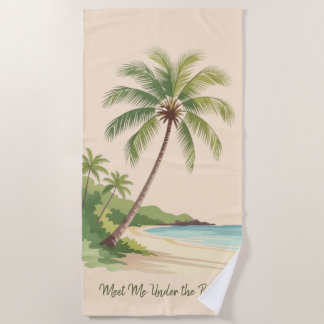 Serviette De Plage Sous les palmiers