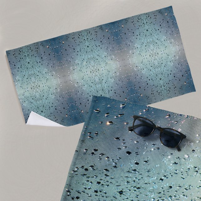 Serviette De Plage Sparkling Raindrops Boho Chic (Créateur téléchargé)