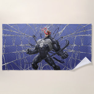 Serviette De Plage Spider-Man   Vénin Symbiote se Déchaînant