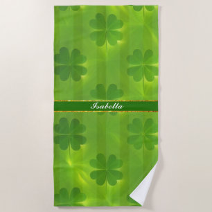 Serviette De Plage St Patrick's Day Clover 4 Listes Collection modern