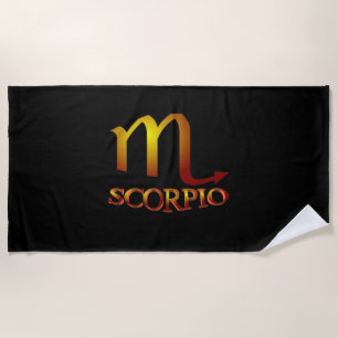 Serviette De Plage Star Gold de Scorpio