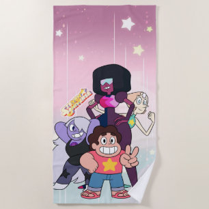 Serviette De Plage Steven Universe Pose du groupe Crystal Gem