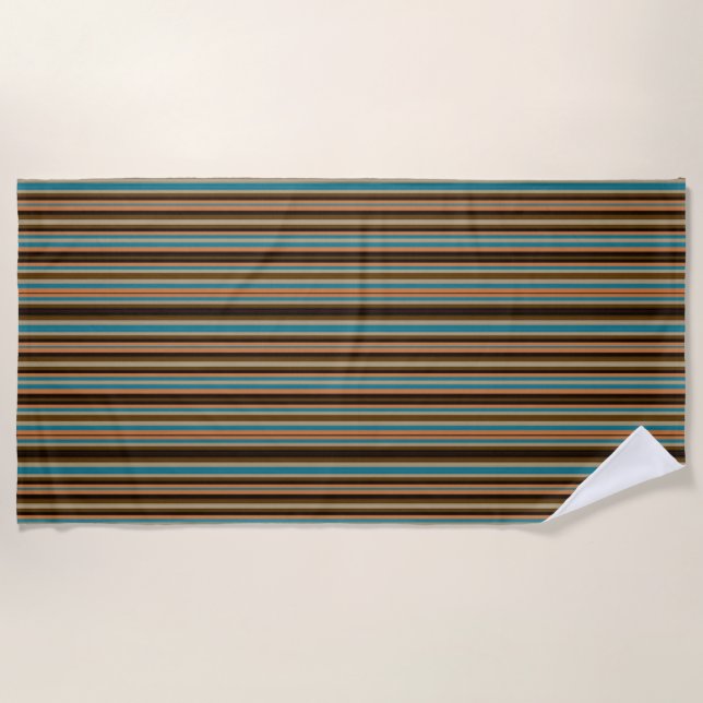 Serviette De Plage Stripes du sud-ouest 20 (Devant)