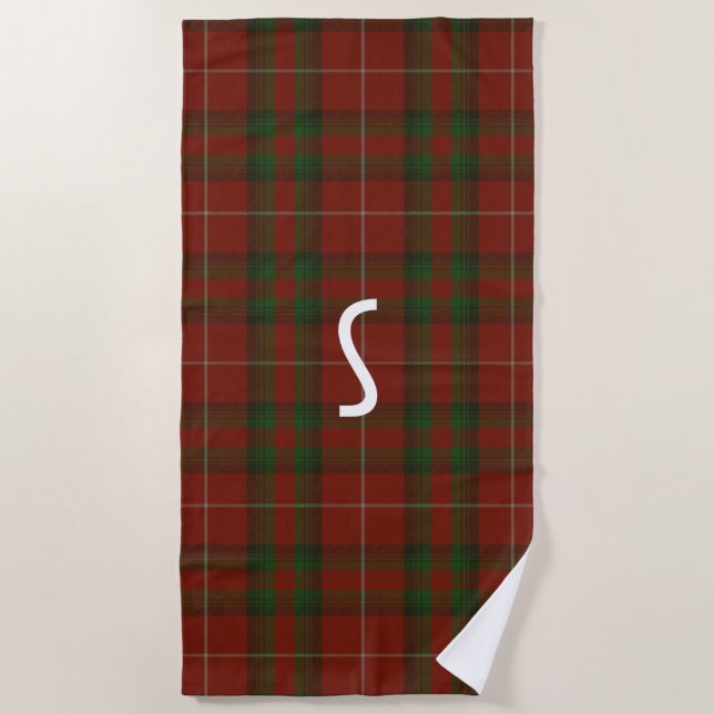 Serviette De Plage Stuart de Brute Tartan Plaid Beach (Devant)