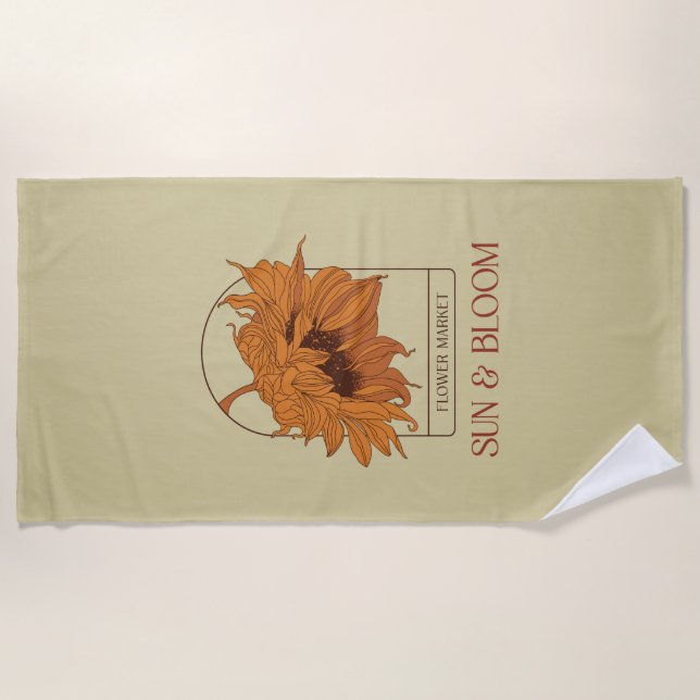 Serviette De Plage Sun & Bloom (Devant)