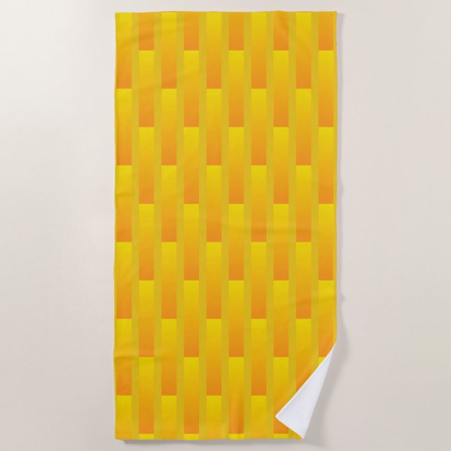 Serviette de plage Sunrise Gold Grill (Devant)