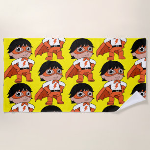 Serviette De Plage Super Boy Action Hero