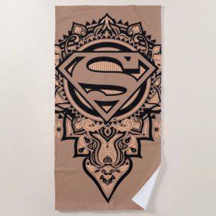 Serviette De Plage Supergirl Mandala Graphic