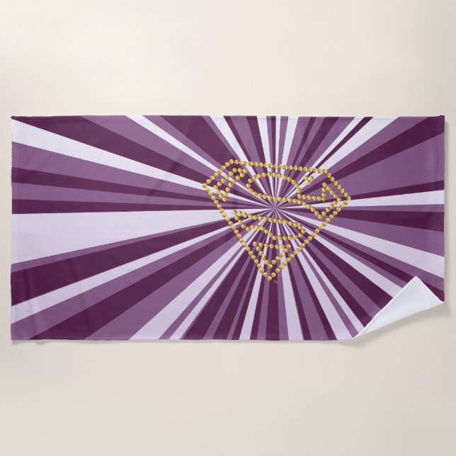 Serviette De Plage Supergirl Studded S-Shield (Devant)