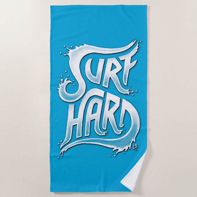 Serviette De Plage Surf dur (Devant)