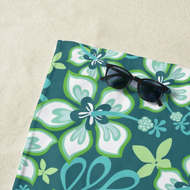 Serviette De Plage Surf JUNGLE (COMBO TURQUOISE) (En situation)