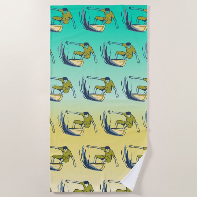 Serviette De Plage Surfer (Devant)