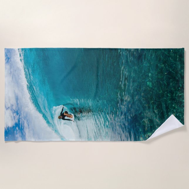 Serviette De Plage Surfeur (Devant)