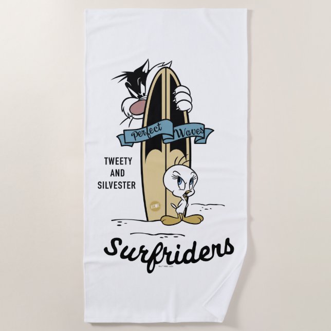 Serviette De Plage Surfrigo TWEETY™ et SYLVESTER™ (Devant)