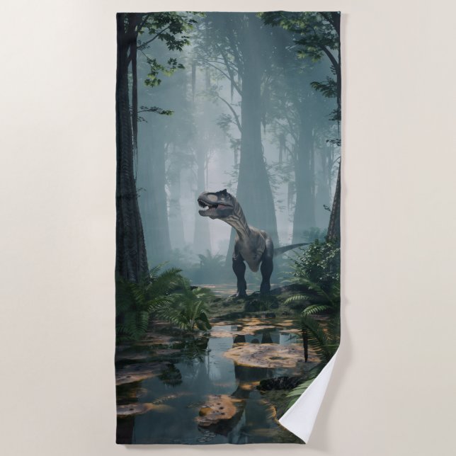 Serviette De Plage T-Rex (Devant)