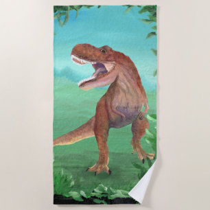 Serviette De Plage T-Rex Dinosaur