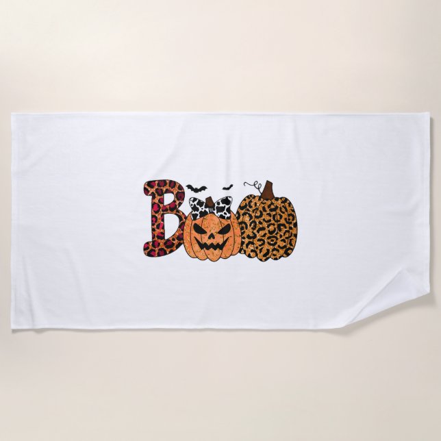 Serviette De Plage T-shirt Halloween, Halloween (Devant)