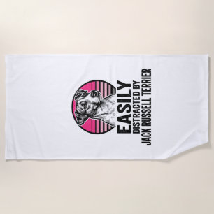 Serviette De Plage T-shirt vintage Jack Russell Terrier facilement di