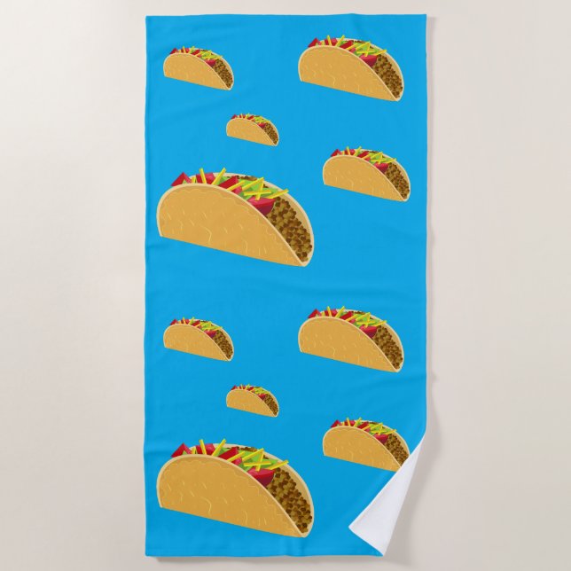 Serviette De Plage Taco Tuesday Design - Beach Towel (Devant)