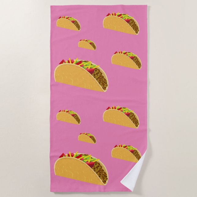 Serviette De Plage Taco Tuesday Design - Beach Towel (Devant)