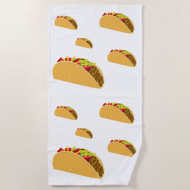 Serviette De Plage Taco Tuesday Design - Beach Towel (Devant)