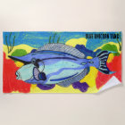 Serviette de plage Tang de licorne bleue très colo