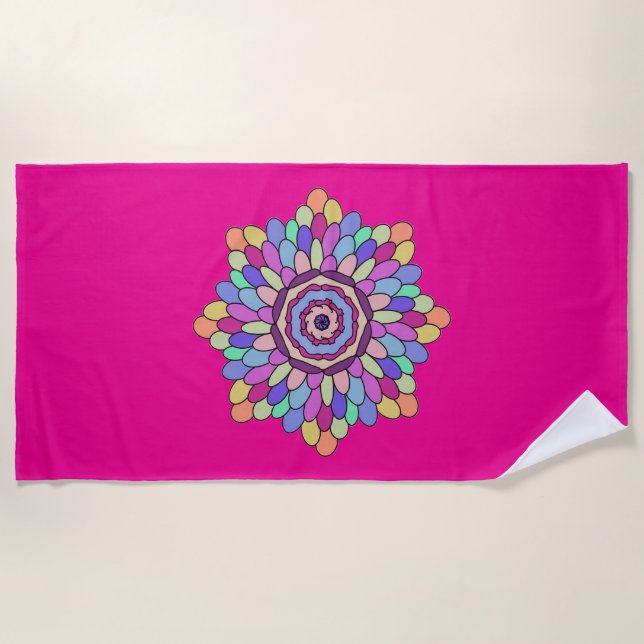 Serviette De Plage Tapis de yoga (Devant)