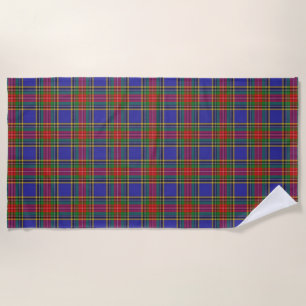 Serviette De Plage Tartan du Clan MacBeth Accents Écossais