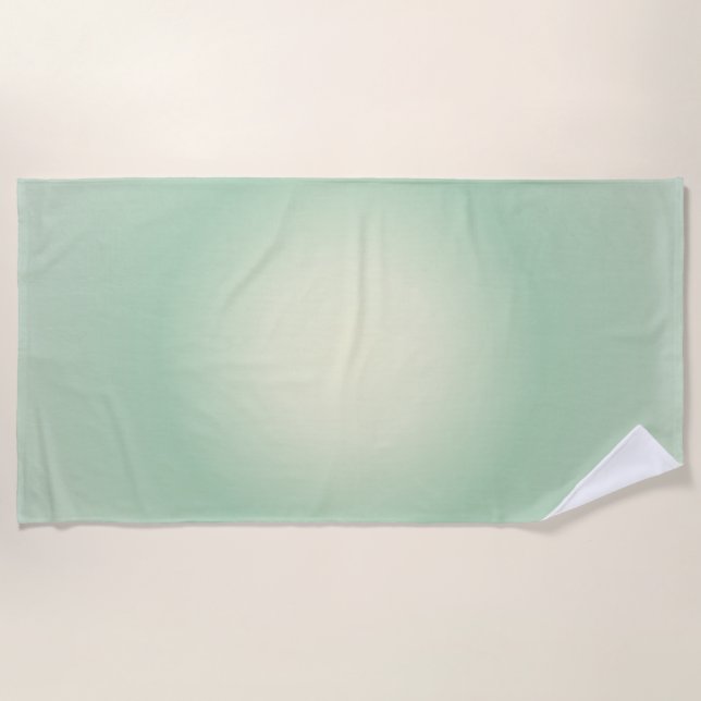 Serviette De Plage Taurus Aura Gradient Zodiac, Vert Aura Gradient (Devant)