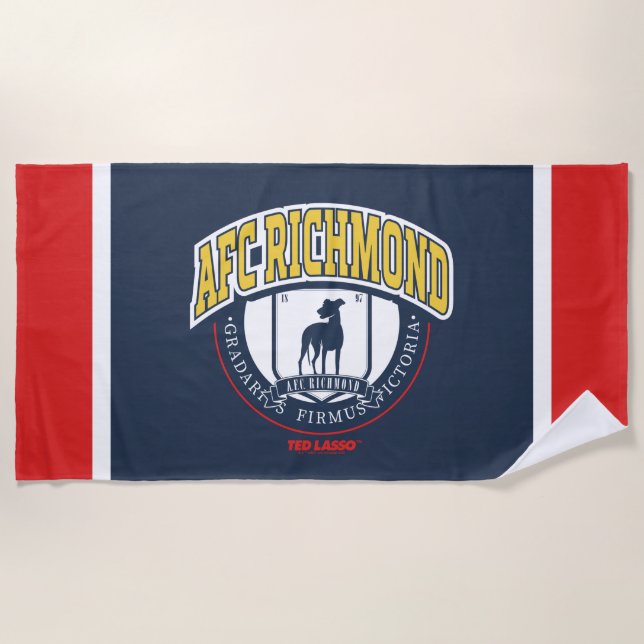 Serviette De Plage Ted Lasso | AFC Richmond Athletic Circle Badge (Devant)
