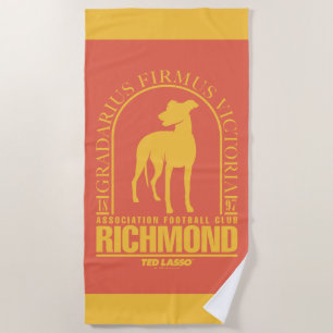 Serviette De Plage Ted Lasso   AFC Richmond Gold Arched Logo
