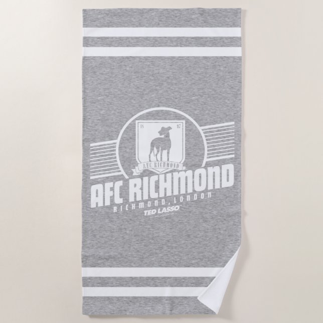 Serviette De Plage Ted Lasso | AFC Richmond Graphisme de la bande d'a (Devant)
