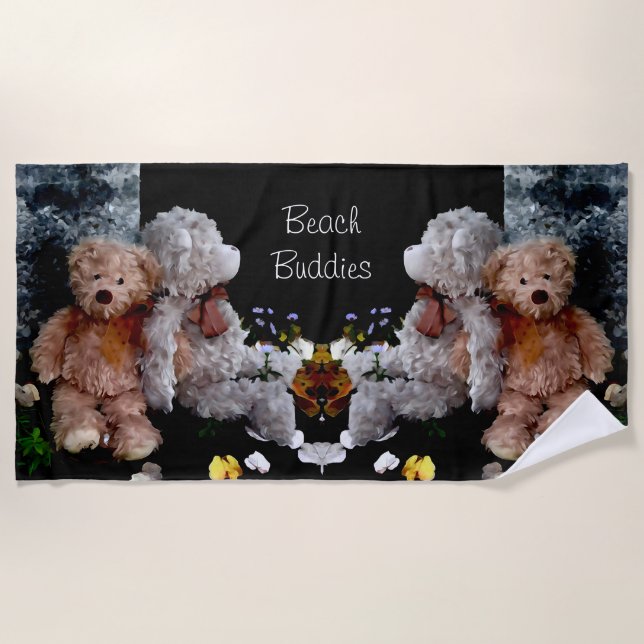 Serviette De Plage Teddy Bear Beach Buddies (Devant)