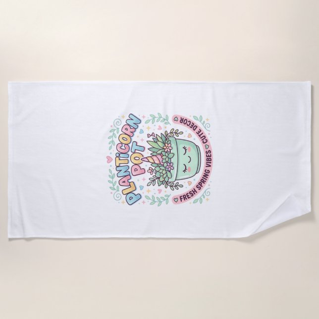 Serviette De Plage Tee-shirt graphique design graphique de pot de lic (Devant)