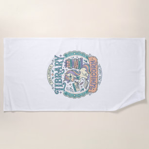 Serviette De Plage Tee-shirt graphique fantaisiste Licorne de la bibl