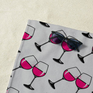 Serviette De Plage temps de vin