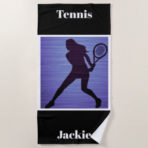 Serviette De Plage Tennis Abstrait Beach Towel