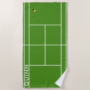 Serviette De Plage Tennis personnalisé