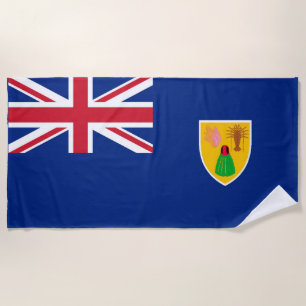 Serviette De Plage Territoire britannique Turks & Caicos Drapeau Beac