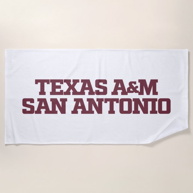 Serviette De Plage Texas A&M San Antonio (Devant)