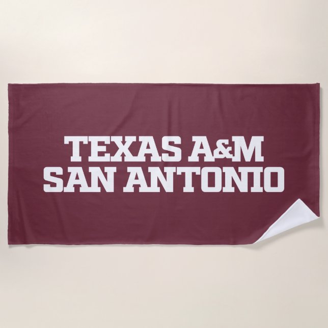 Serviette De Plage Texas A&M San Antonio (Devant)