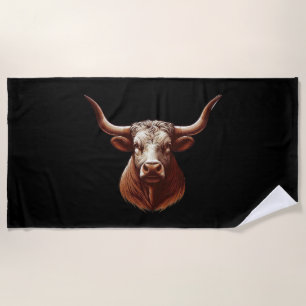 Serviette De Plage Texas Longhorn
