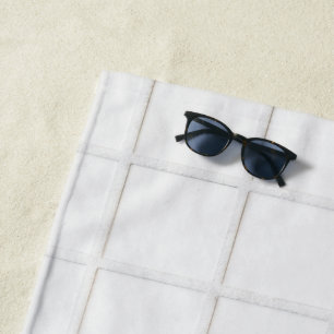 Serviette De Plage Texture carreaux blancs