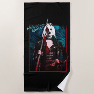 Serviette De Plage The Suicide Squad Harley Quinn & Fougères Vertes