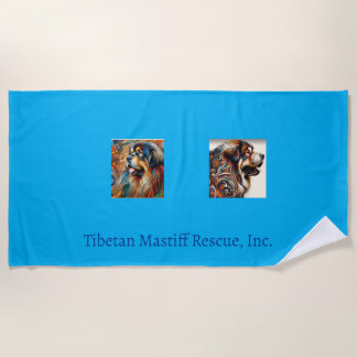 Serviette de plage Tibétaine Mastiff