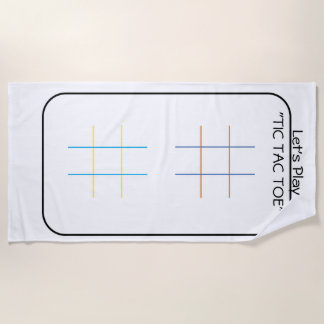 Serviette De Plage Tic Tac Toe Beach
