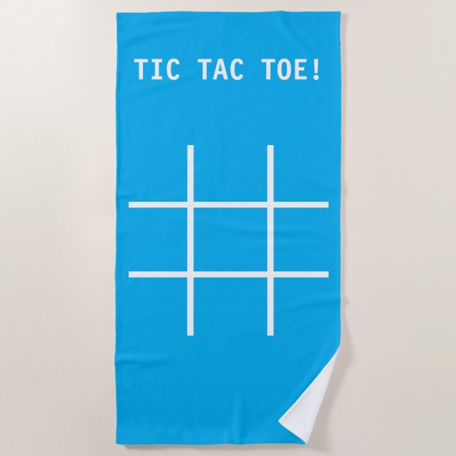 Serviette De Plage Tic Tac Toe Pool and Beach Towel (Devant)