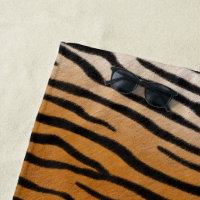 Tiger Fourrure Poster de animal réaliste Tan Monog