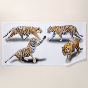 SERVIETTE DE PLAGE TIGRES