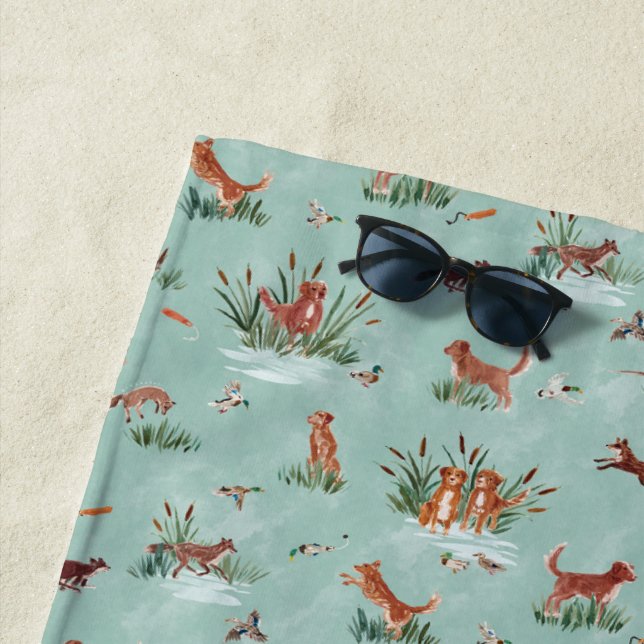 SERVIETTE DE PLAGE TOLLER (En situation)